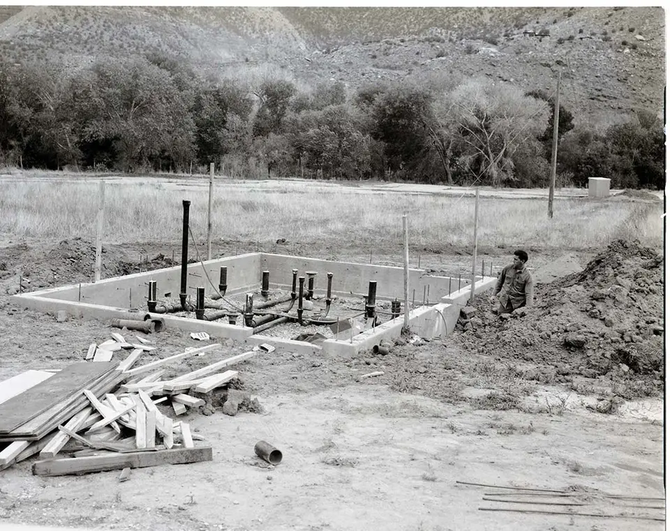 Rough-in plumbing during construction